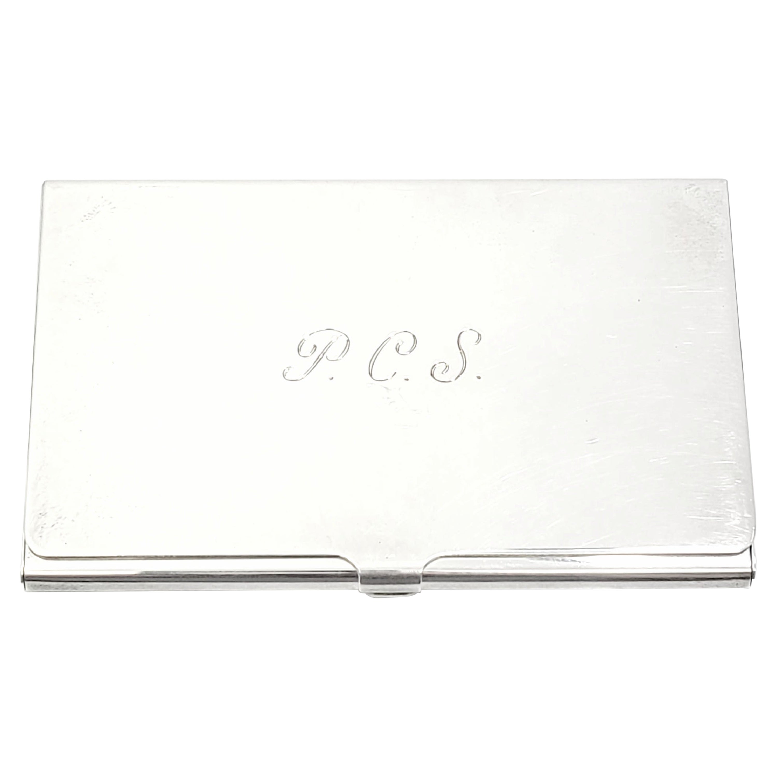 Tiffany & Co Sterling Silver Card Holder with Monogram