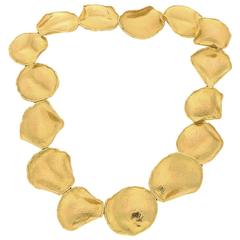 Tiffany & Co. Gold Rose Petal Necklace