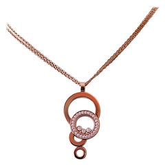Chopard Happy Diamonds Rose Collana di diamanti in oro rosa 18 carati