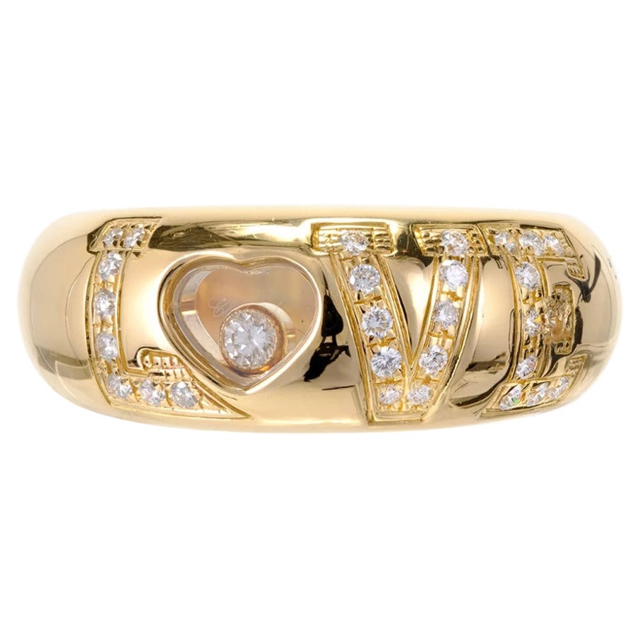 Chopard Happy Diamonds 18 Karat Yellow Gold Diamond Ring