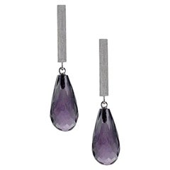 Iolite Briolette Drop Earrings