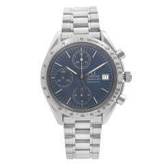 Omega Omega Speedmaster Chronograph Stahl Blaues Zifferblatt Automatik Herrenuhr 3511,80.00