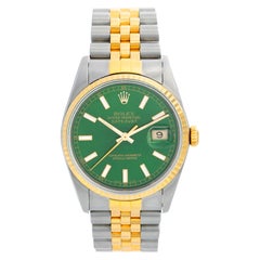 Vintage Rolex Datejust 2-Tone Men's Steel & Gold Watch 16233