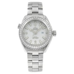 Used Omega Seamaster Diamond Bezel White Dial Ladies Watch 232.15.38.20.04.001