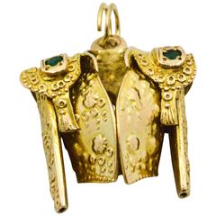 Gold Matador Suit Charm