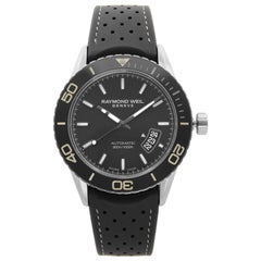 Raymond Weil Montre pour homme Freelancer en acier et céramique avec cadran noir 2760-TR1-20001