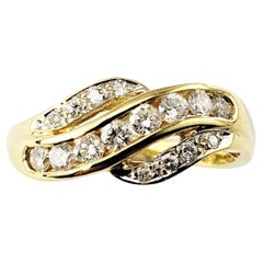 18 Karat Yellow Gold and Diamond Ring