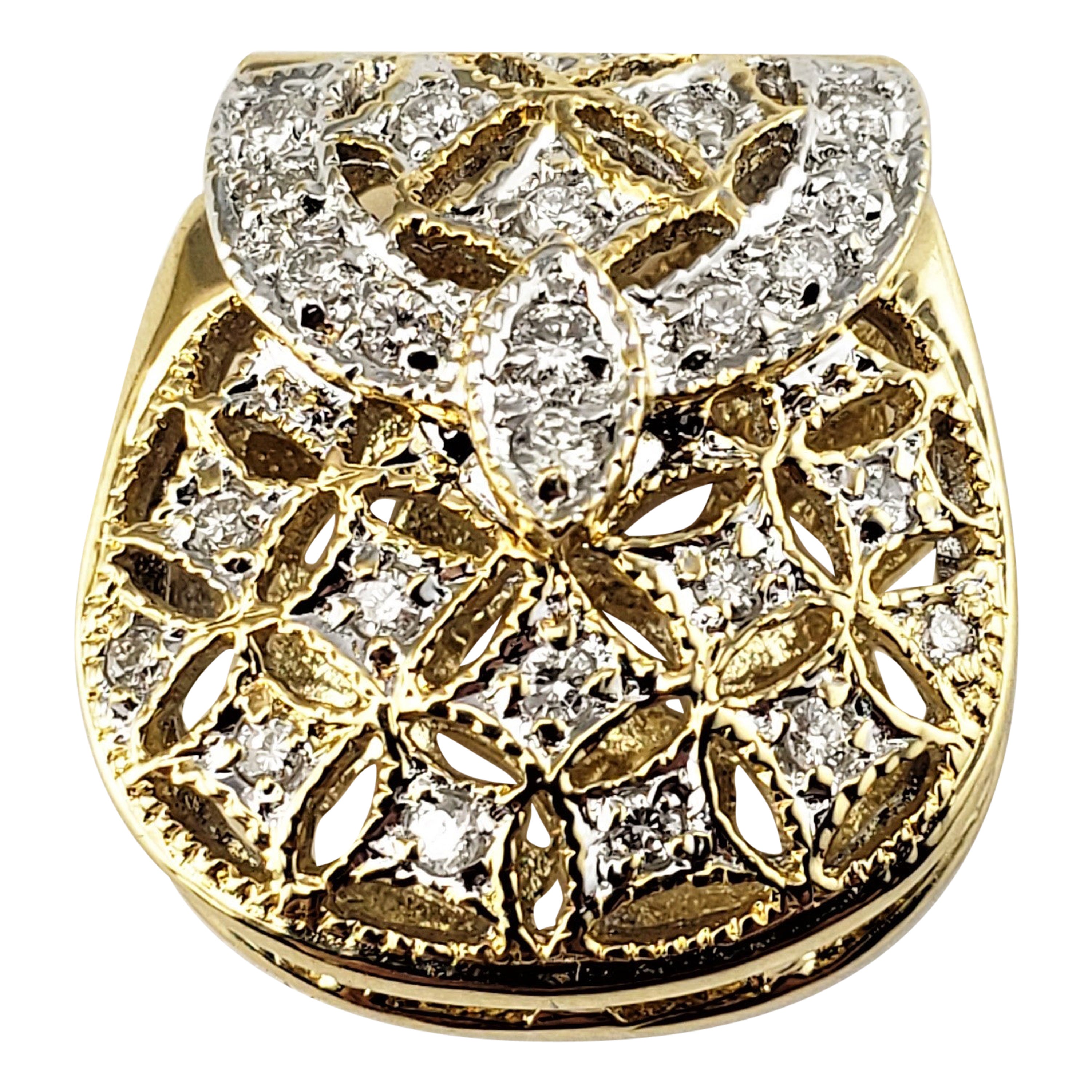18 Karat Yellow Gold and Diamond Handbag Charm