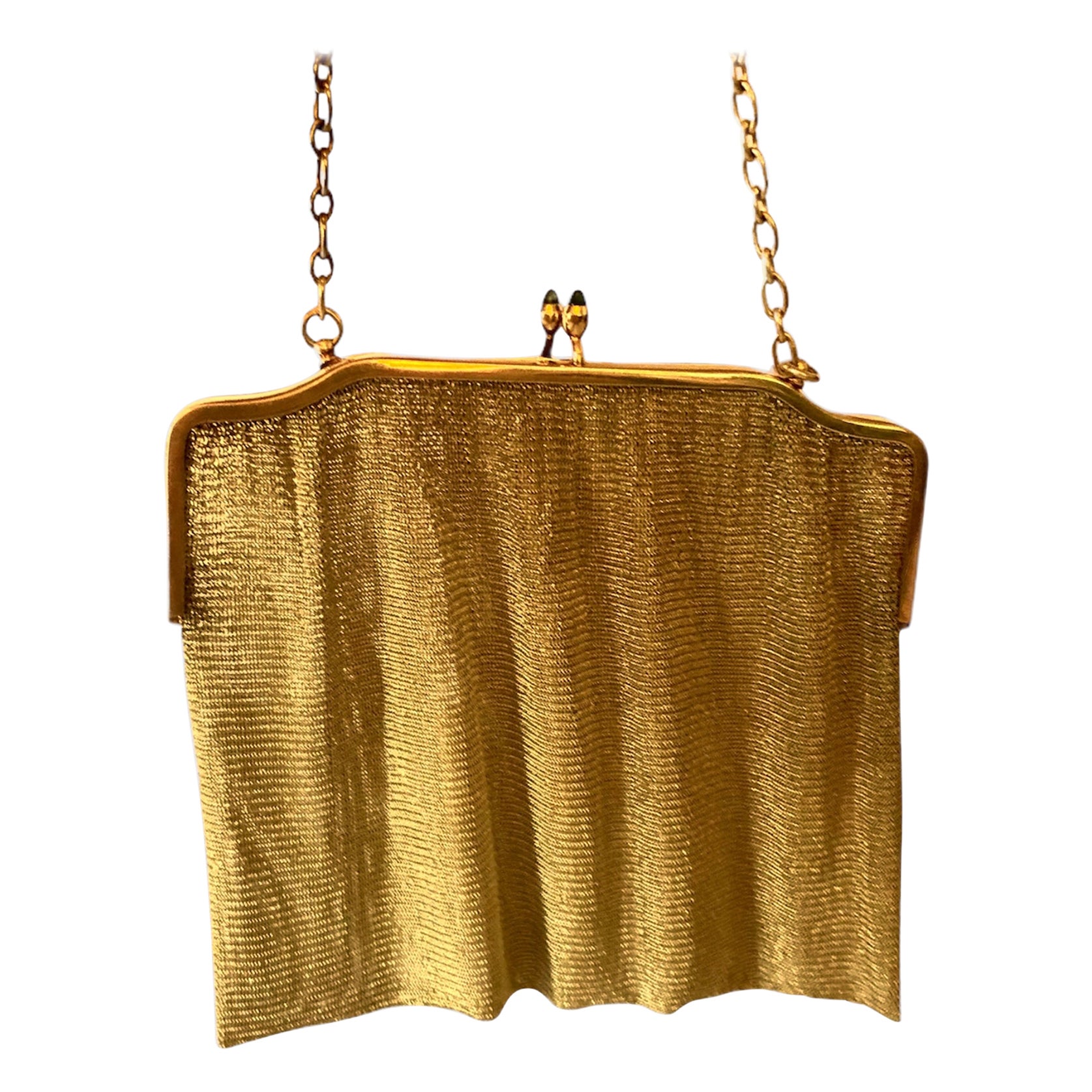 Antique 18 Karat Yellow Gold Vintage Purse Bag