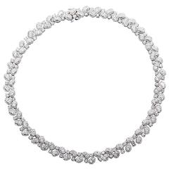 Oscar Heyman Fancy Shaped Diamond Necklace 29 Carat 3