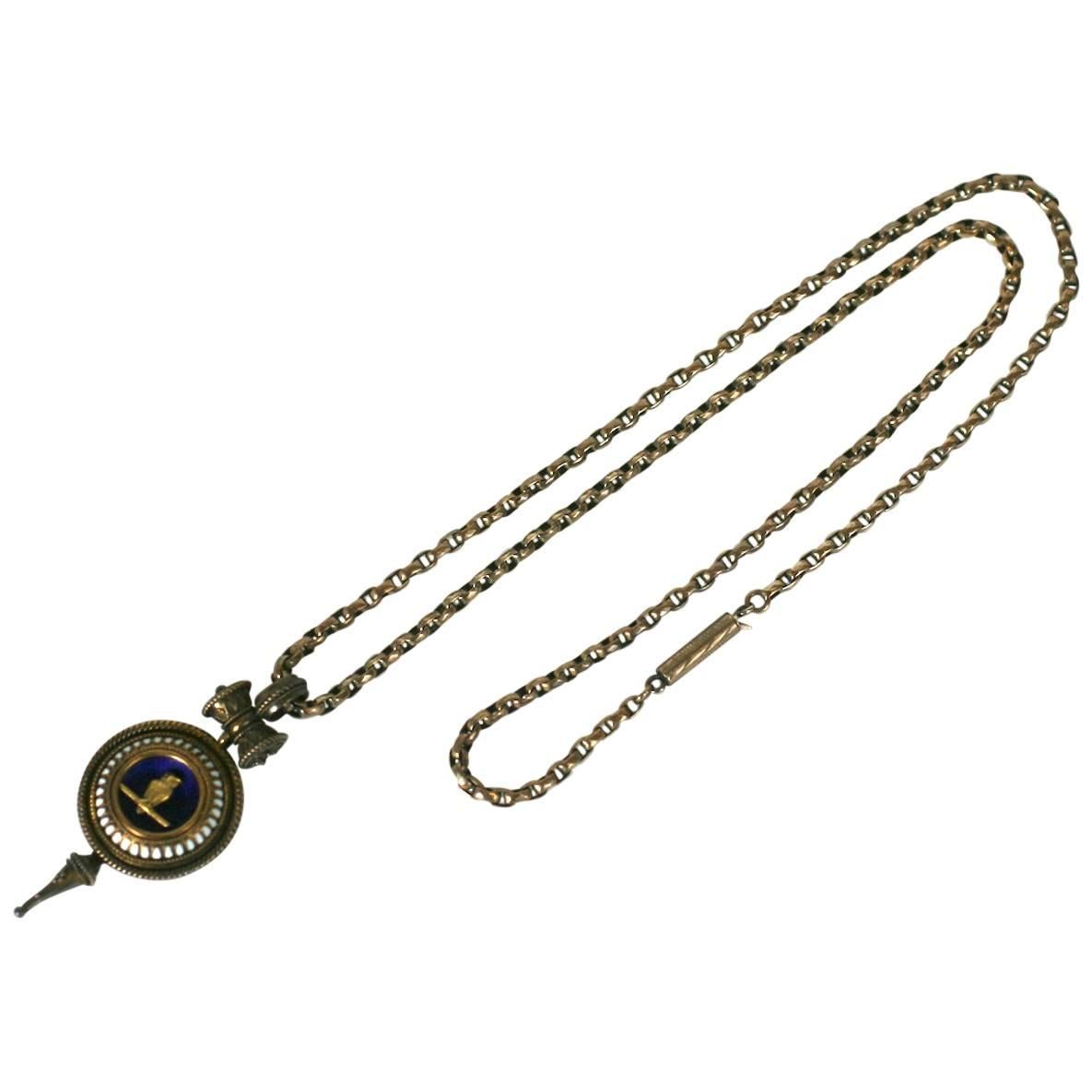 Collana di gufi vittoriani revivalisti in vendita