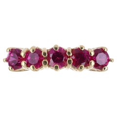 Used AAA+ High Fashion Rubellite Stacking Ring Band