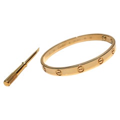 Cartier 18k Yellow Gold Love Bracelet, with Box/Papers