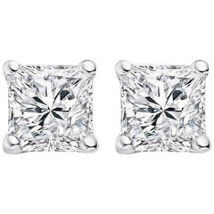 I Flawless/VVS2 GIA Certified 4.21 Carat Princess Cut Diamond Ring