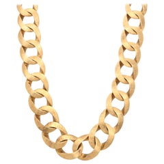 Mario Buccellati 18k Yellow Gold Curbed Link Necklace