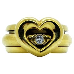 Piaget Possession Heart 18 Karat Yellow Gold Diamond Band Ring