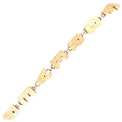 Retro Lucien Piccard Gold Forever Bracelet