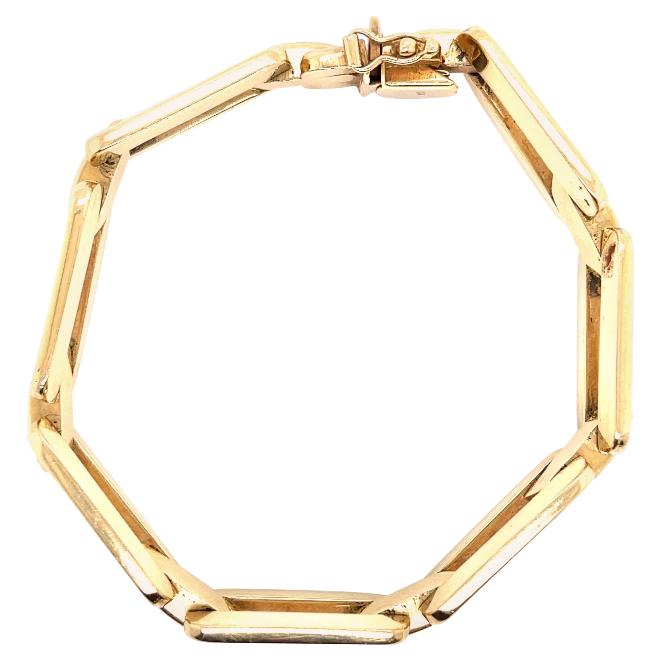 Gold Link Bracelet 24 g. For Sale