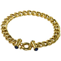 bracelet en or jaune 14K à maillons fantaisie 10g