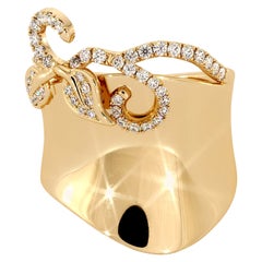 18K Yellow Gold Diamonds Ring from Golden Dunes Collection