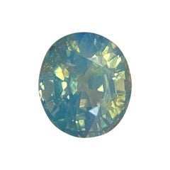Unique Australia Green Blue Bi Colour Sapphire 1.10ct Oval Cut Loose Gem