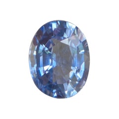 Ceylon Light Blue Sapphire 0.86ct Oval Cut Sri Lanka Loose Gem