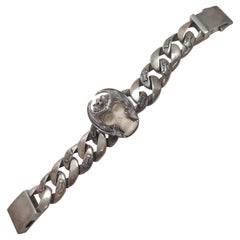 Extraordinary Skull Silver Bracelet