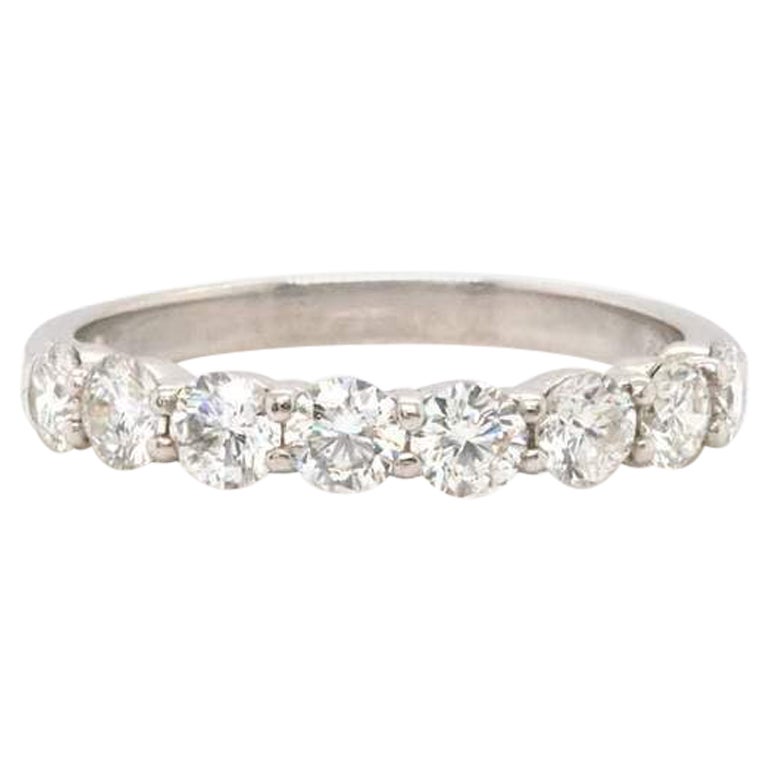 JB Star 8 Stone Diamond Band at 1.25 CTW in Platinum For Sale