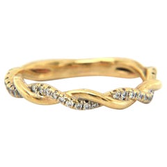 Gabriel & Co. Diamond Twisted Anniversary Band in 14kt Yellow Gold