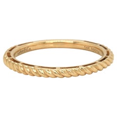 New Gabriel & Co. Twisted Rope Stackable Band Ring in 14K Yellow Gold
