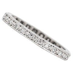 Edwardian 18ct White Gold Diamond Full Eternity Ring