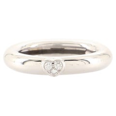 Tiffany & Co. Friendship Heart Ring 18K White Gold with Diamond