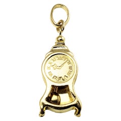 18 Karat Yellow Gold Pendulum Clock Charm