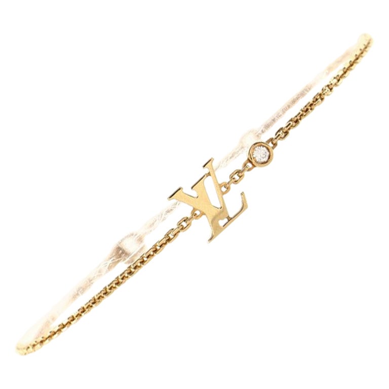 Louis Vuitton Idylle Blossom LV Bracelet 18K Yellow Gold with Diamond