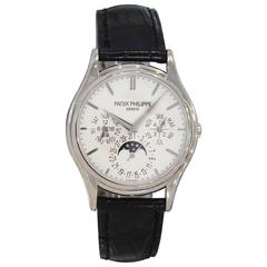 Used Patek Philippe White Gold Grand Complication Perpetual Calendar Wristwatch 