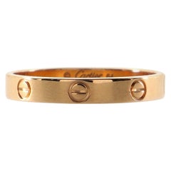 Cartier Love Wedding Band Ring 18K Rose Gold