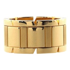 Cartier Tank Francaise Ring 18K Yellow Gold Wide