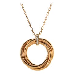 Cartier Trinity Necklace 18K Rose Gold and Diamond