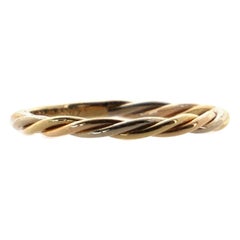 Cartier Cable Twist Ring 18K Tricolor Gold