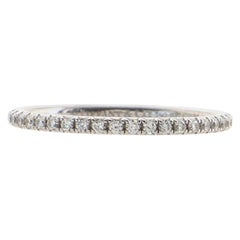 Tiffany & Co. Soleste Full Eternity Band Ring 18K White Gold with Pave Diamonds