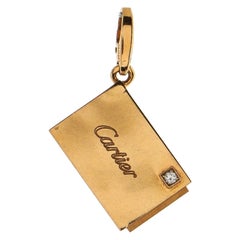 Cartier Letter Open Envelope Pendant Charm Pendant & Charms 18K Rose Gold