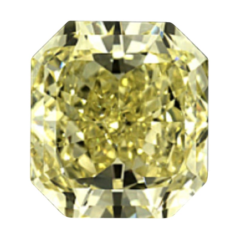 GIA Certified 3.5 Carat Radiant Yellow Diamond