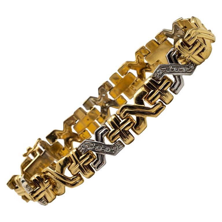 Heritage 18-karat Yellow Gold Chain Bracelet with Diamond