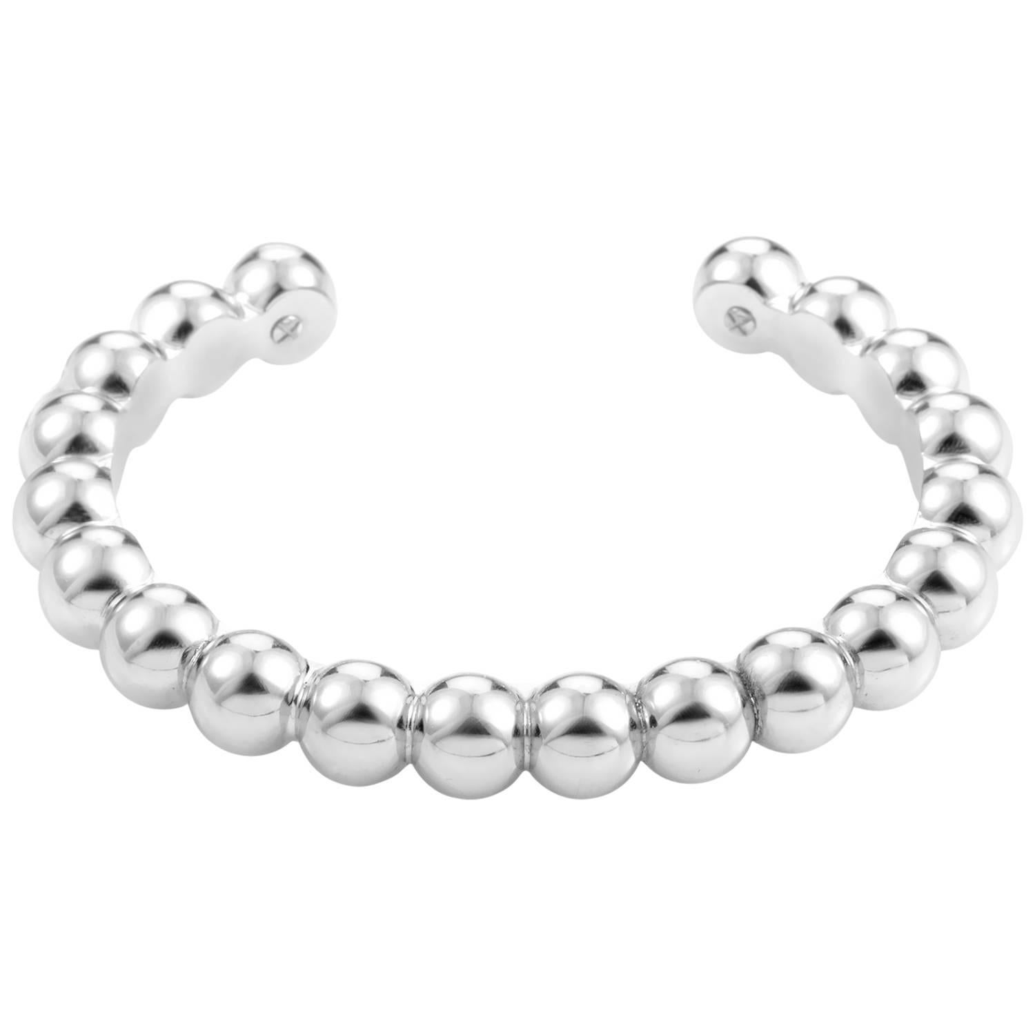 Van Cleef 
Arpels Perlee Gold Cuff Bracelet