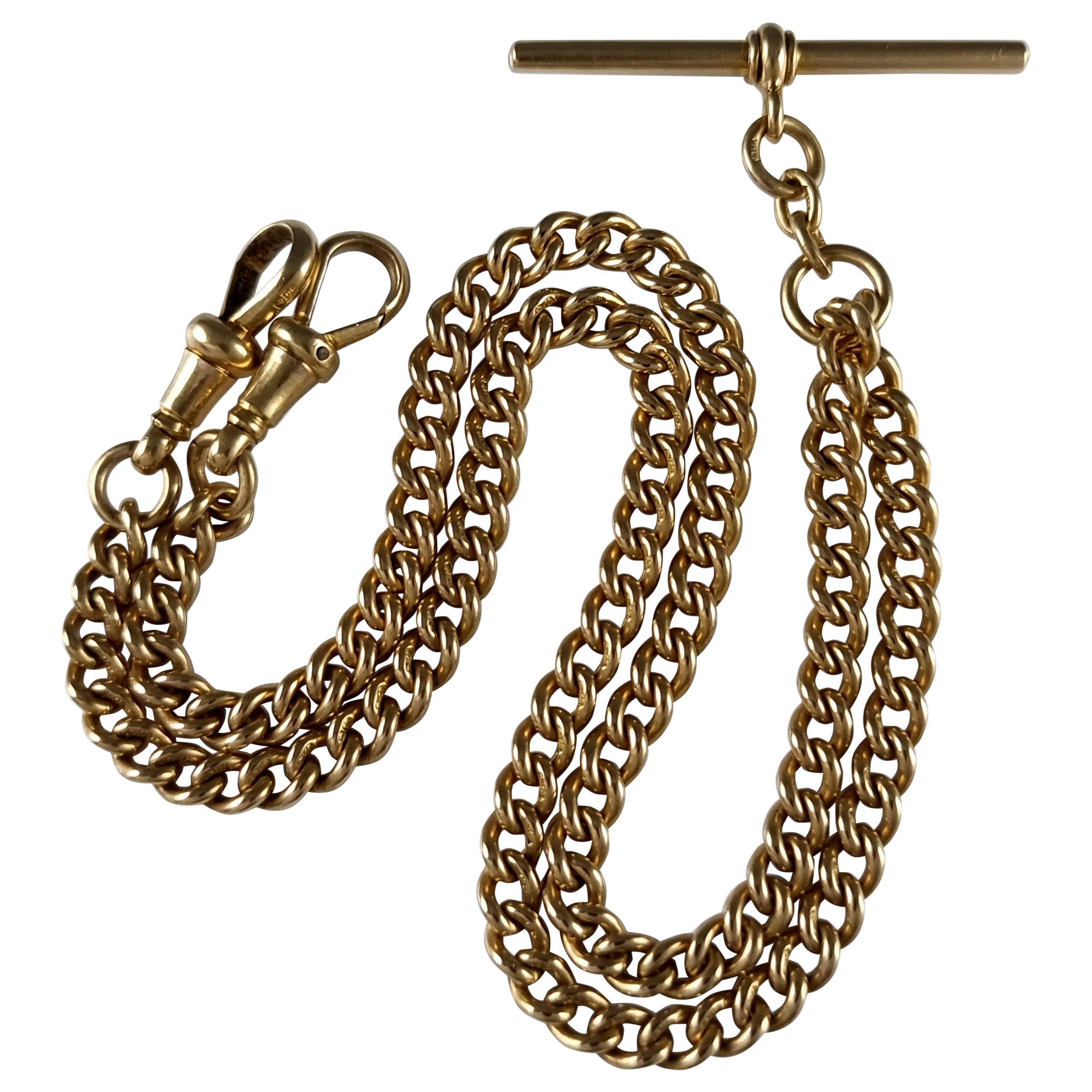 18 Carat Yellow Gold Albert Watch Chain, 1919