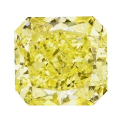 GIA Certified 3.06 Carat Radiant Yellow Diamond