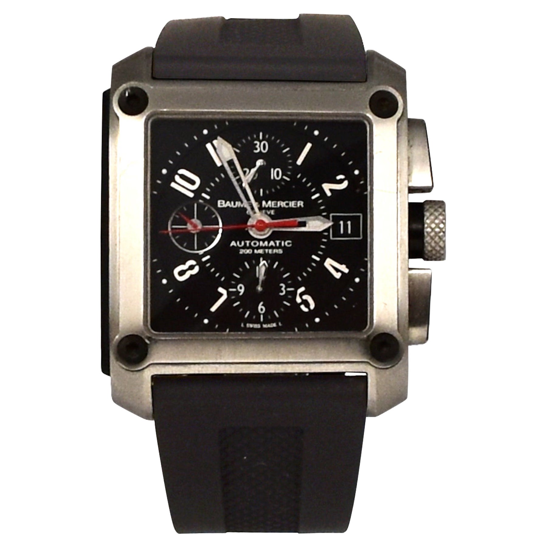 Baume & Mercier Hampton Square XXL Chronograph Stainless Steel Watch