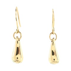 Tiffany & Co. Elsa Peretti Teardrop Earrings 18K Yellow Gold