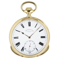 Vacheron Constantin Chronometre Royal Open Face Pocket Watch Yellow Gold