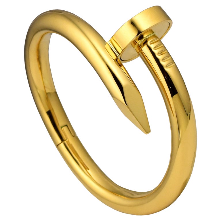 Cartier Juste Un Clou "Nail" Large Model Yellow Gold For Sale at 1stDibs | cartier  big nail bracelet, juste un clou large model, nail bracelet cartier
